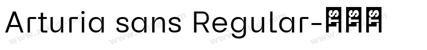 Arturia sans Regular字体转换